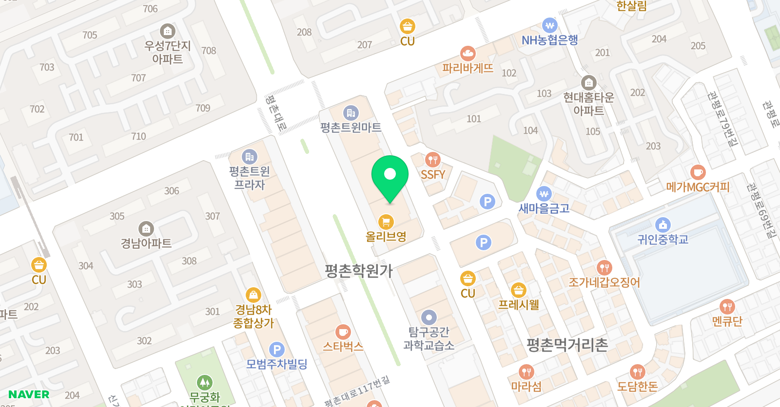 지매쓰학원 위치