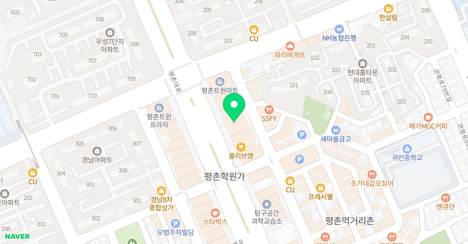 월드와이드엔아이이 시사경제학원 위치