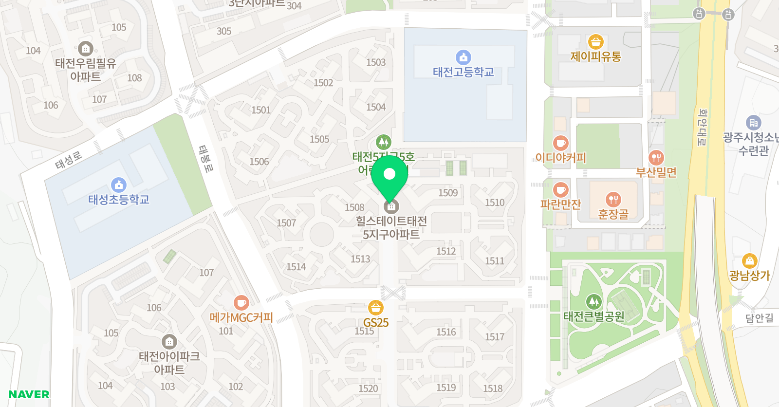 태전홍익 미술 위치