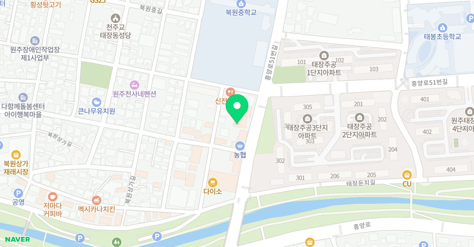 밝음 학원 위치