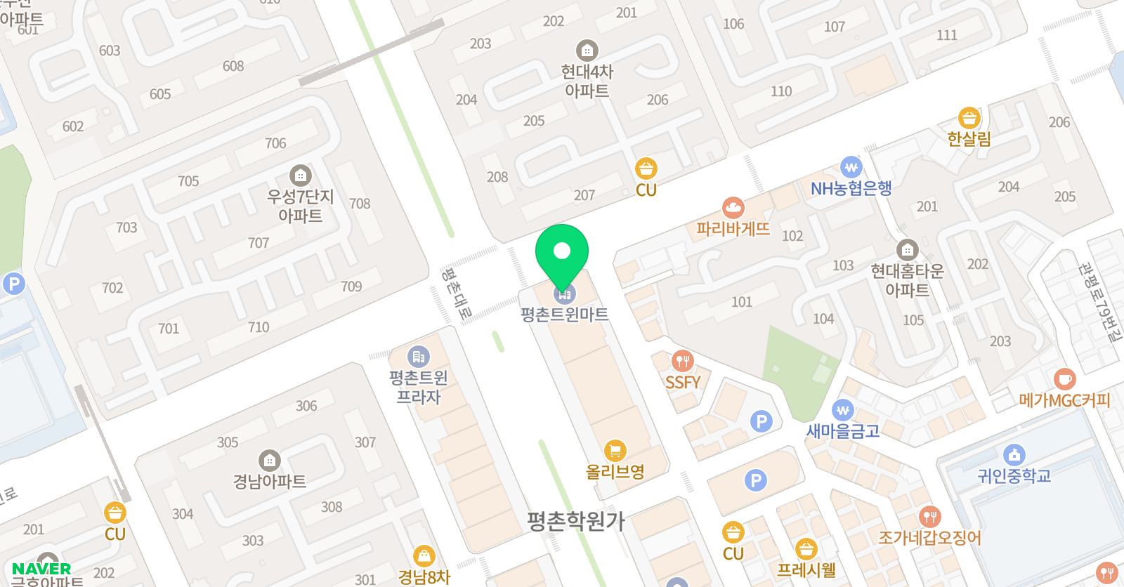 더강한 학원 위치