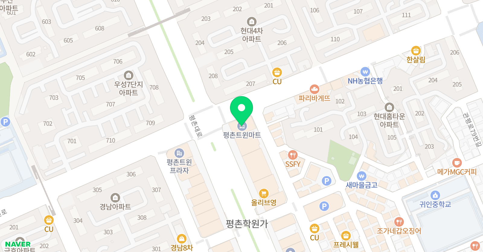 수학의봄날 입시학원 위치