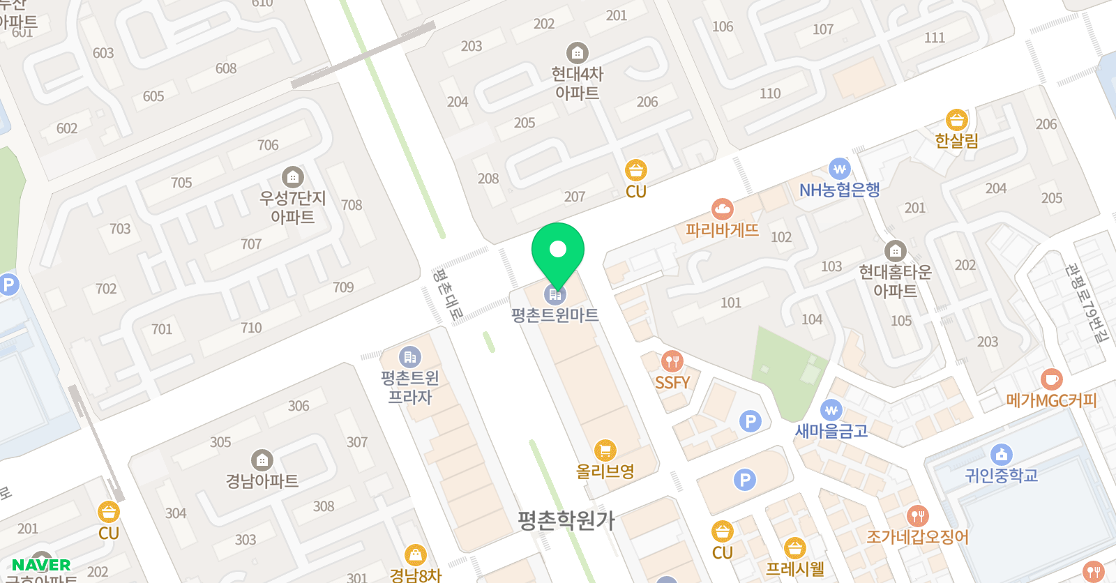 다다앤제이 영재관 위치