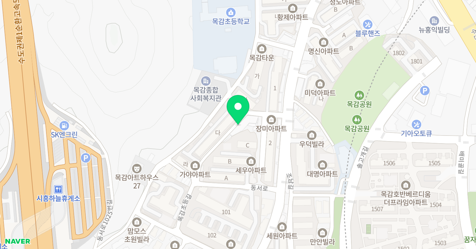생각나무 수학 위치