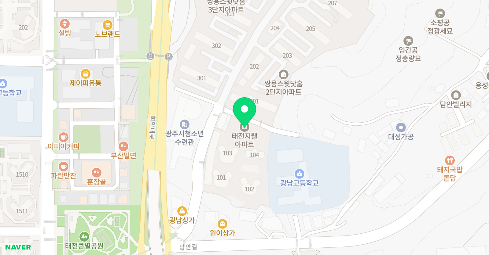 플라톤 독서토론논술 태전지웰교실/공부방 위치