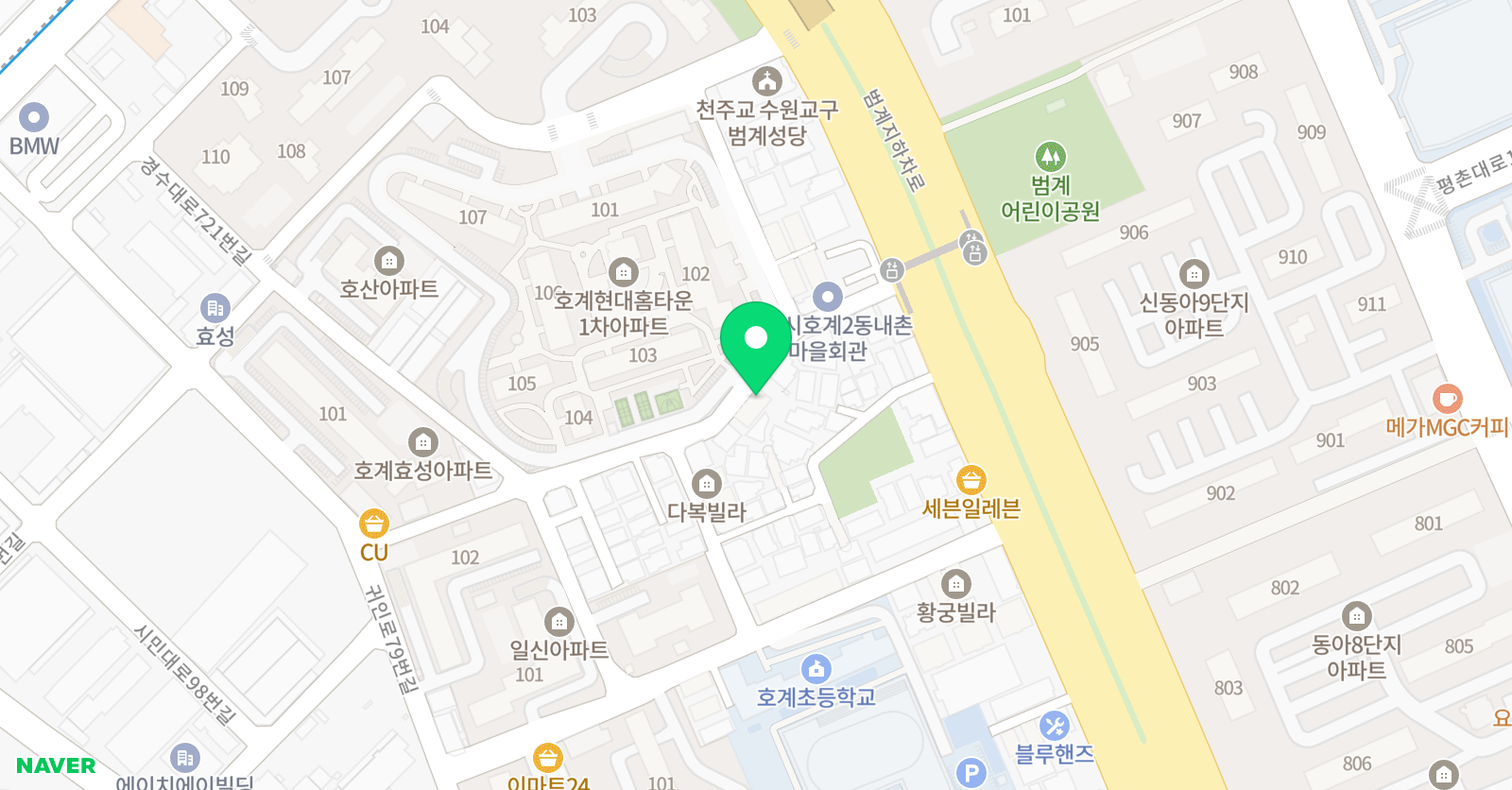 라온 수학교습소 위치