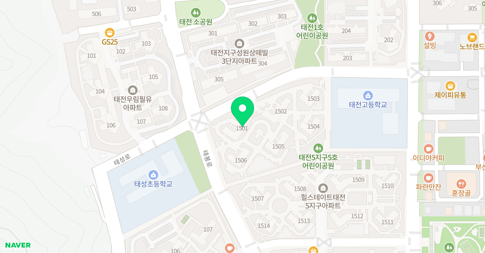 아소비 광주태전힐스5지구점 위치