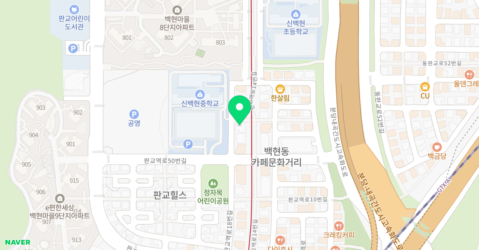 레지오이엘씨 학원 위치