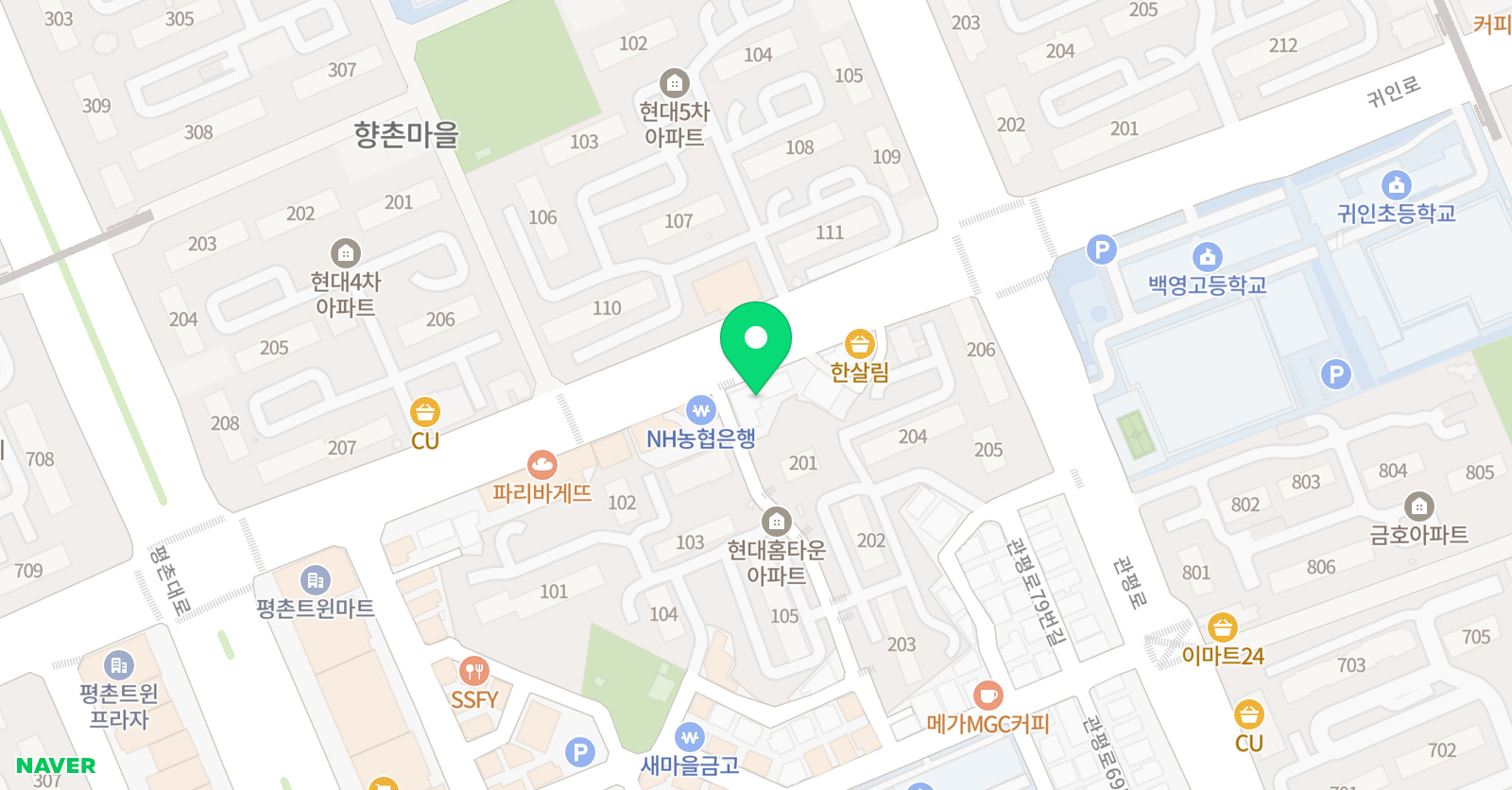 라이온뮤직 실용음악학원 위치