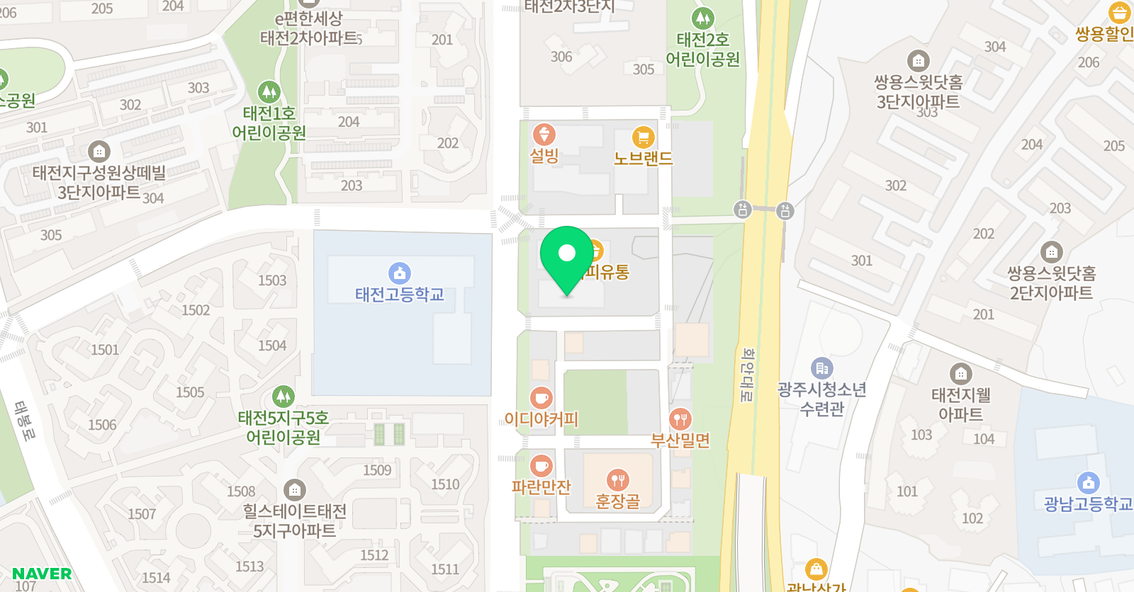 듀크 영어학원 위치