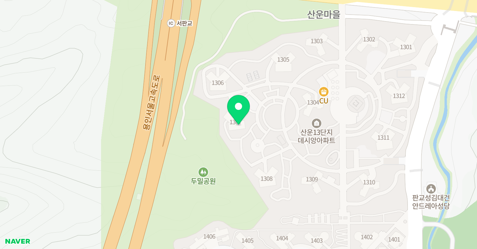 아트앤하트 성남운중산운마을13단지교육원 위치