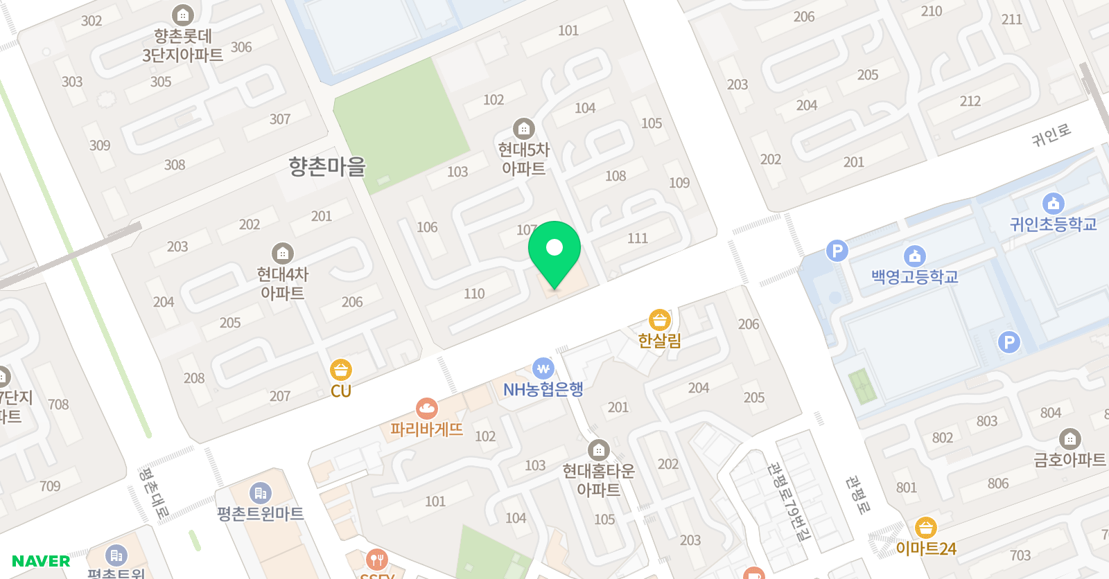 솔루니 평촌학원 위치