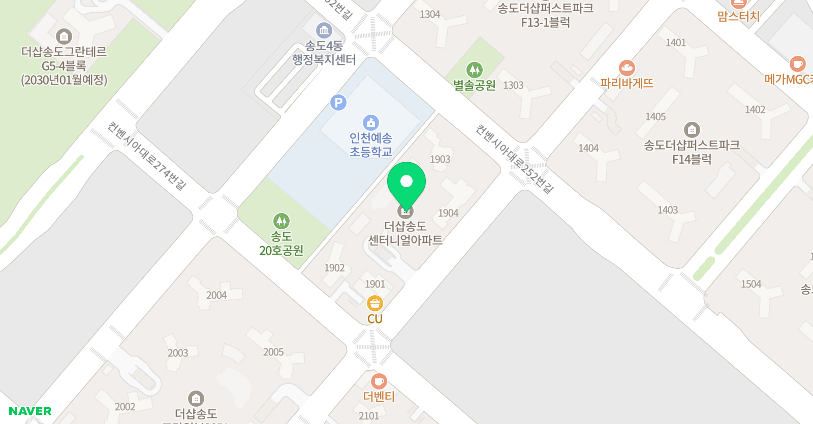 책통클럽 인천송도센터 니얼점 위치