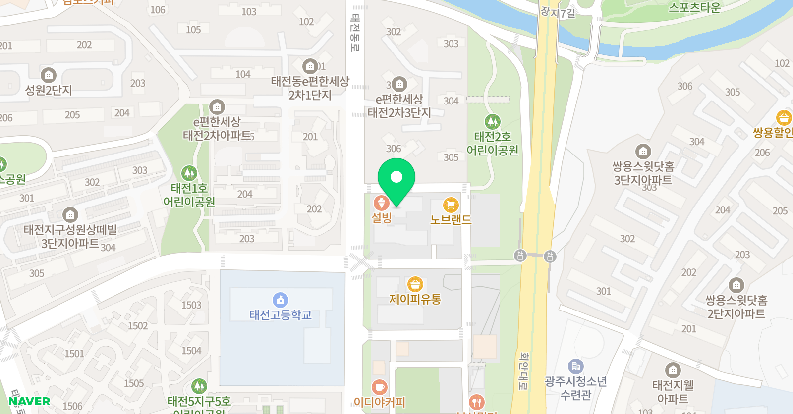 GES 어학원 위치