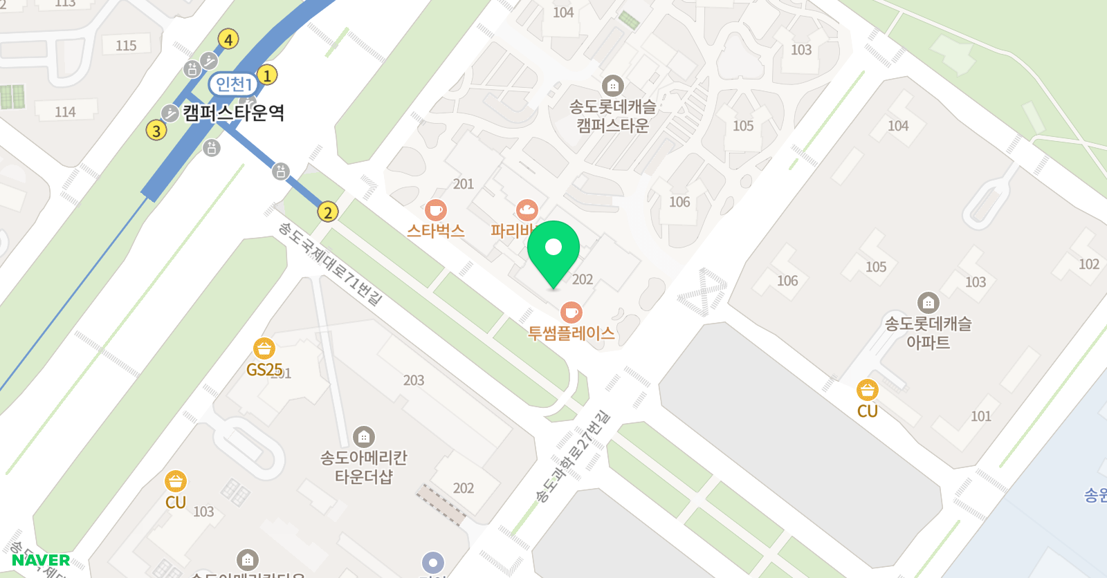 당찬 수학과학 학원 위치