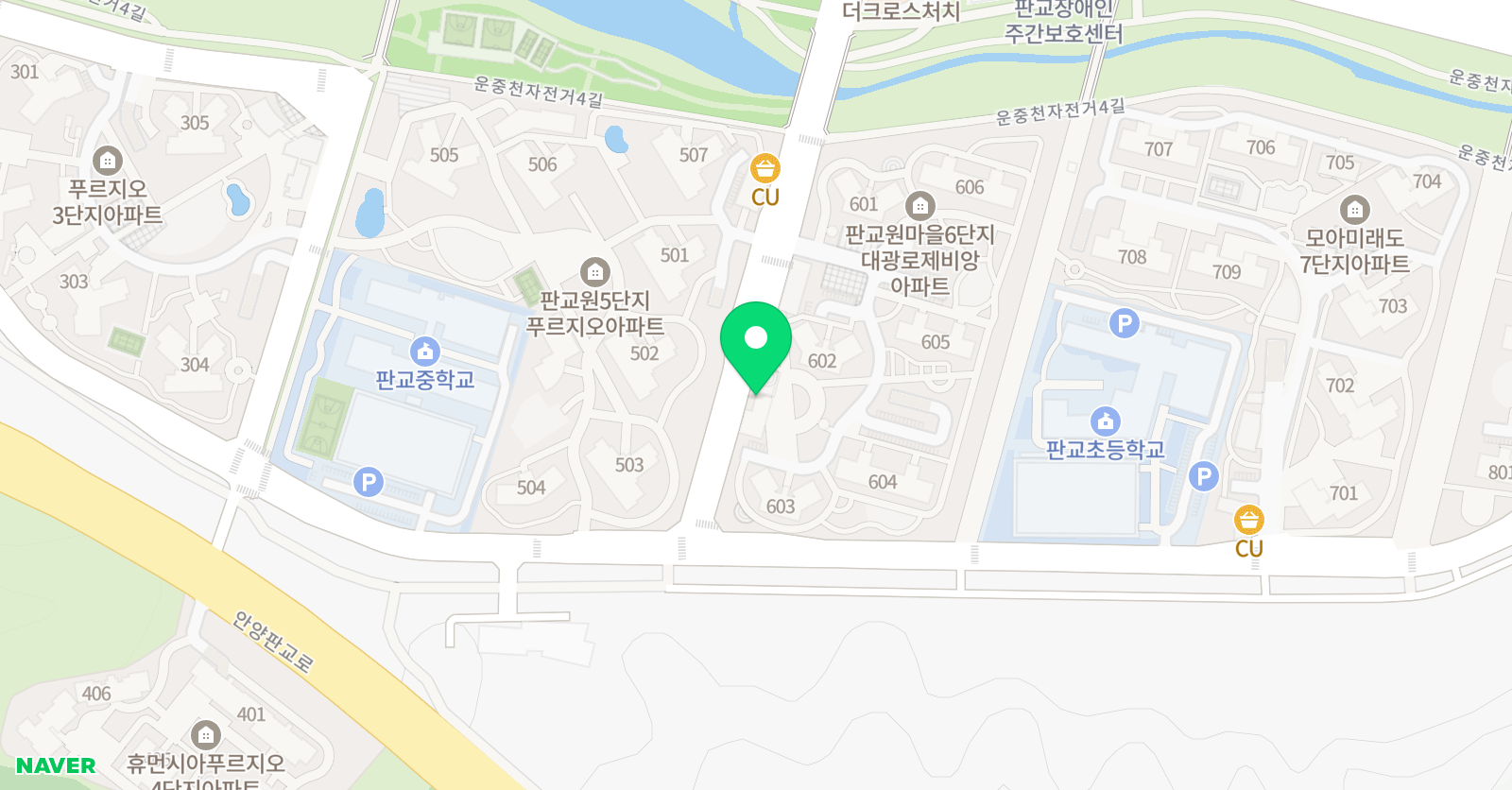 YBM ECC 판교캠퍼스 위치