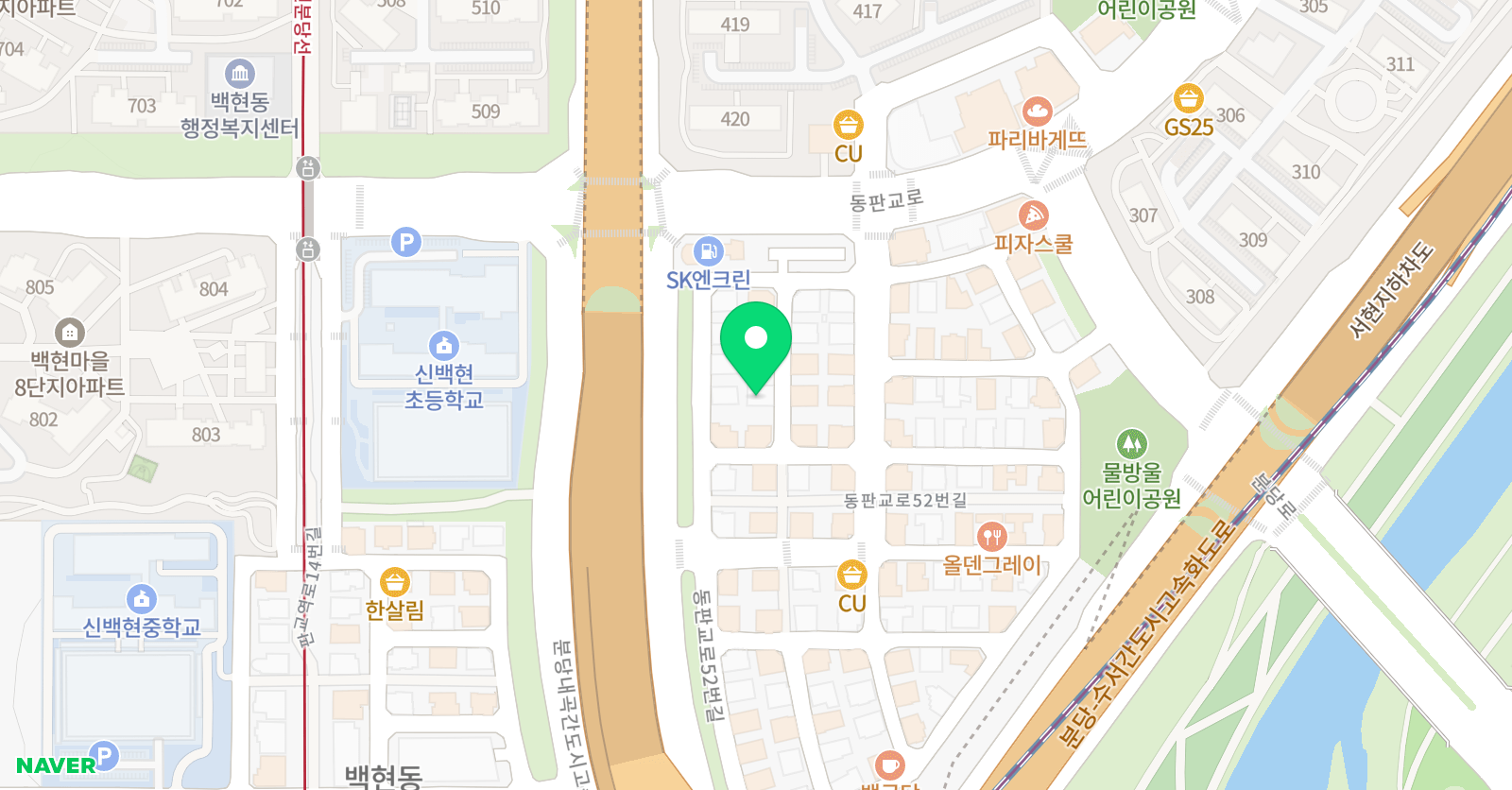 마마몽떼몬테소리 분당판교센터 위치