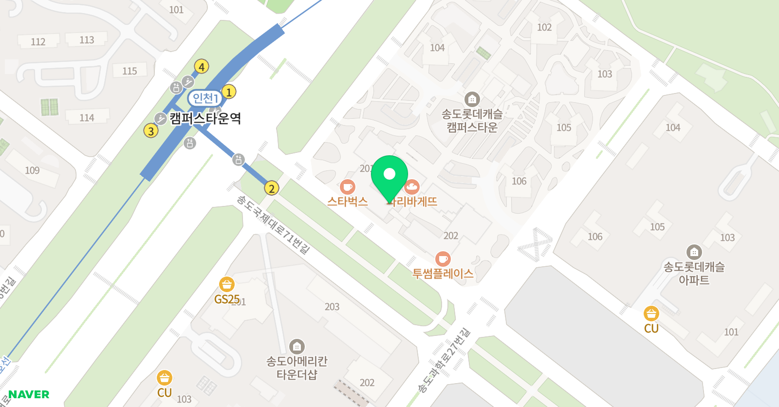 소리나무 음악학원 위치