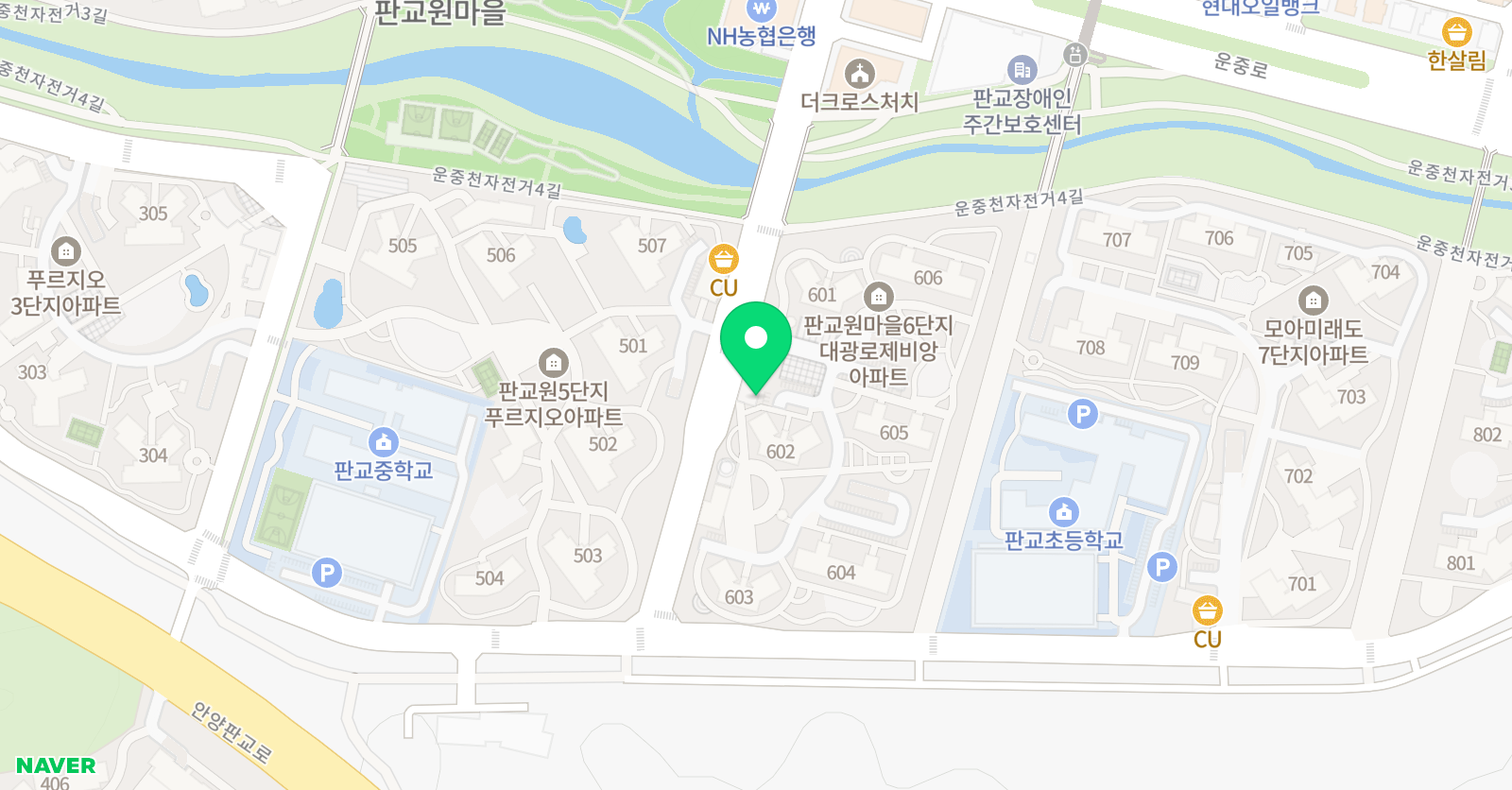 삼성 영어셀레나 판교교습소 위치