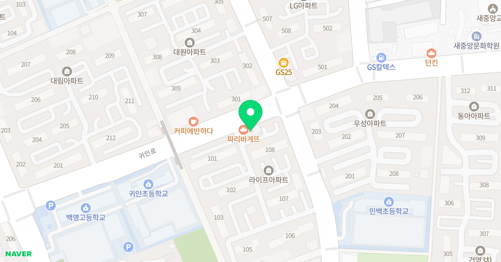 홍익꿈 미술 위치