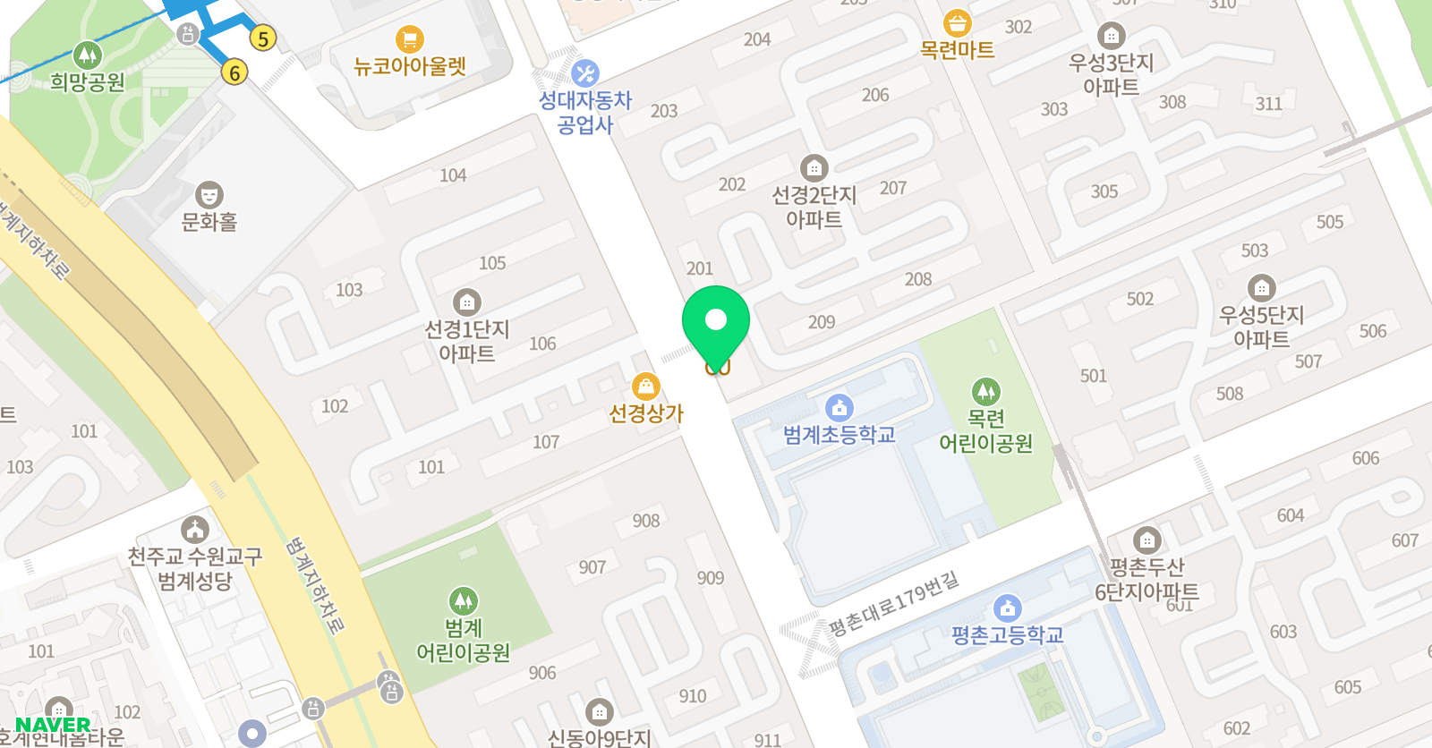 글사랑 논술교실 위치