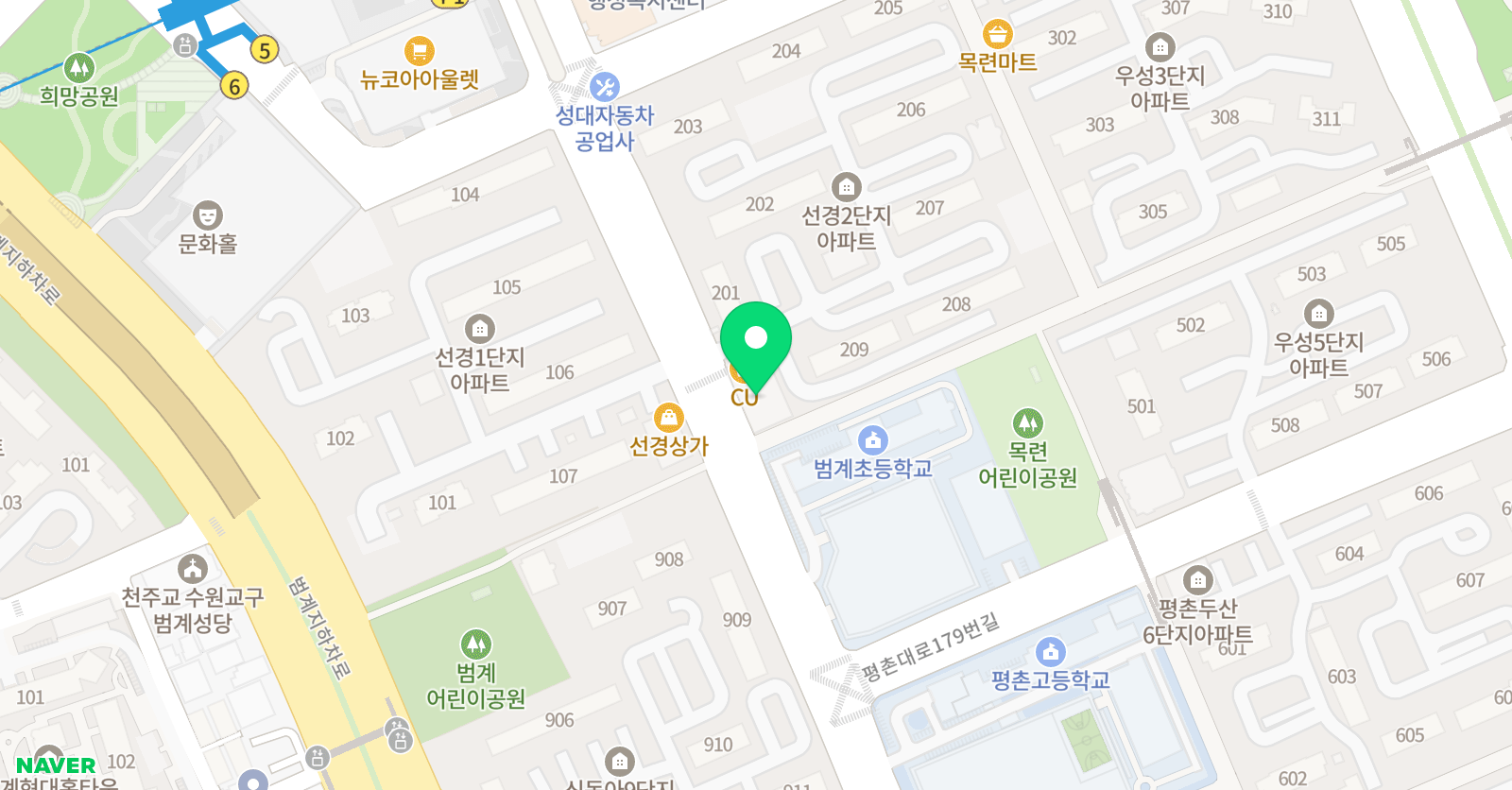 리드앤톡 안양범계센터 위치