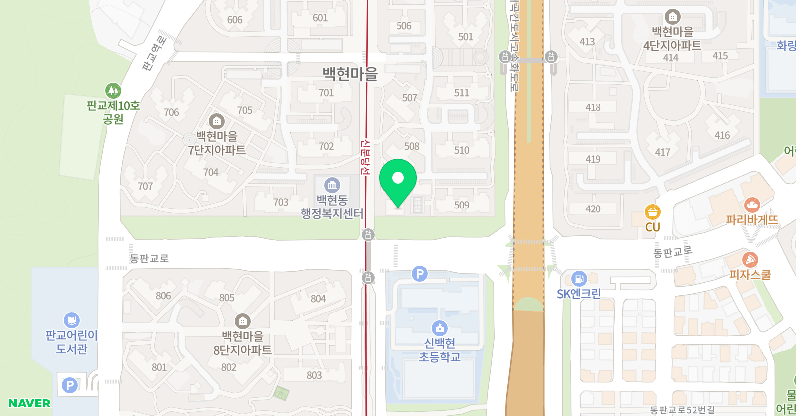백현 아이탑 태권도장 위치