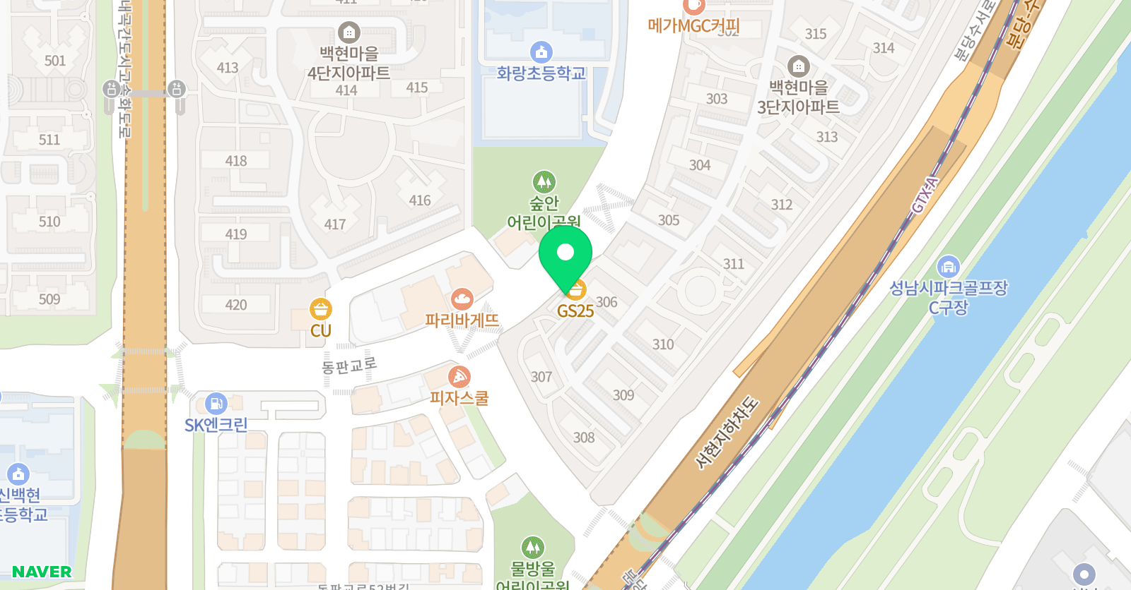 공유학원 위치