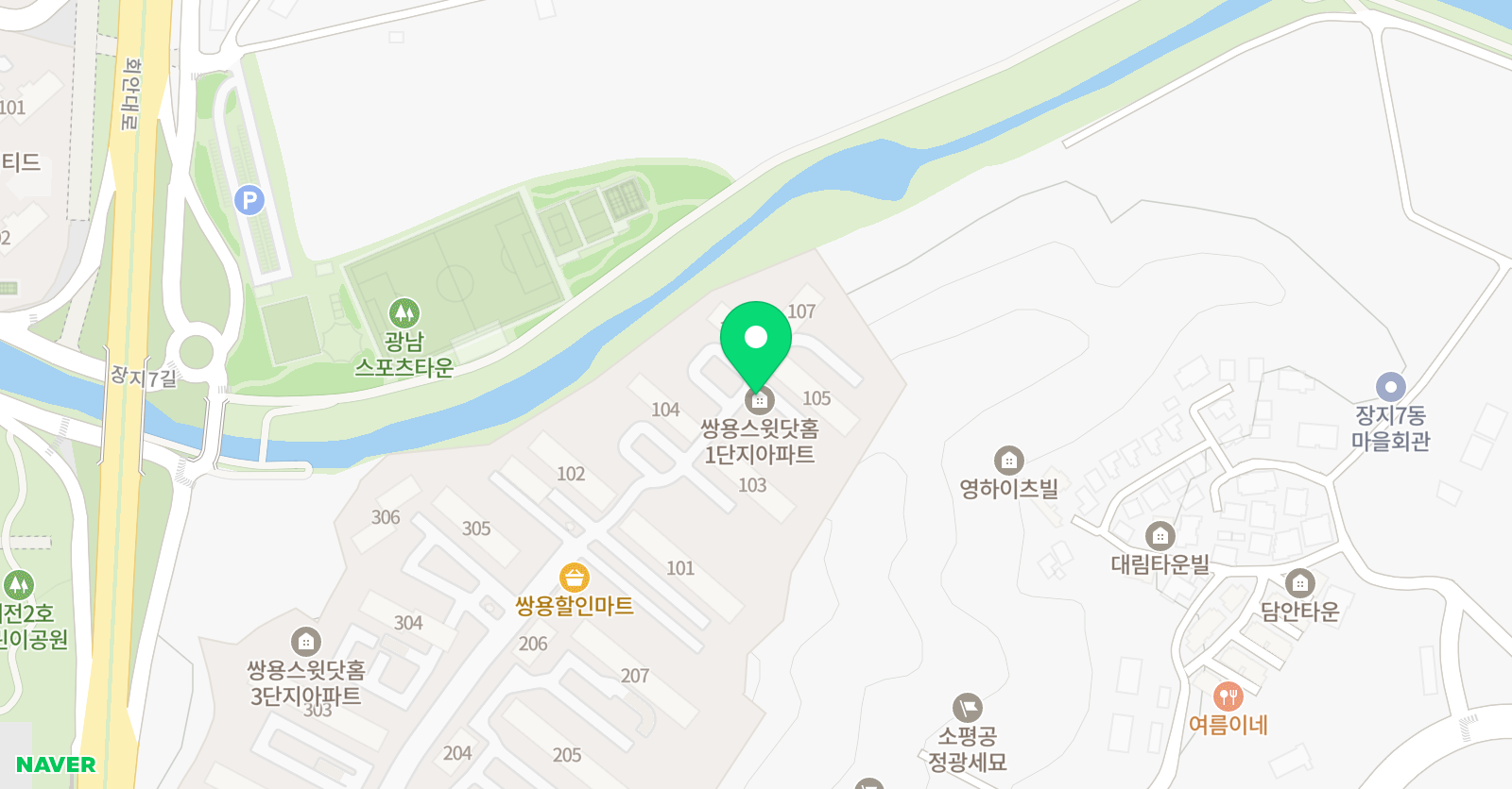 원탑 영어학원 위치