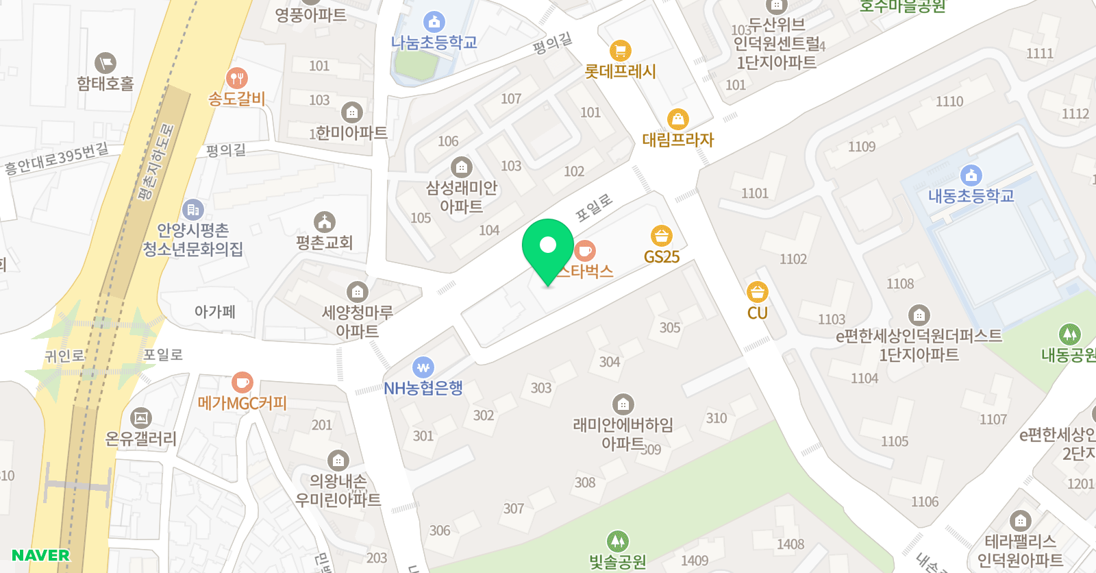 Y- 수학학원 위치
