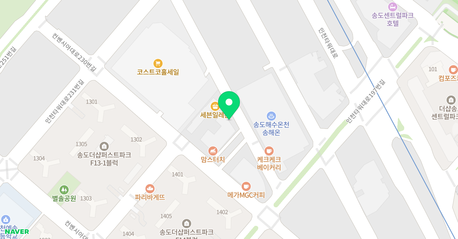 존듀이아카데미 송도본원 위치