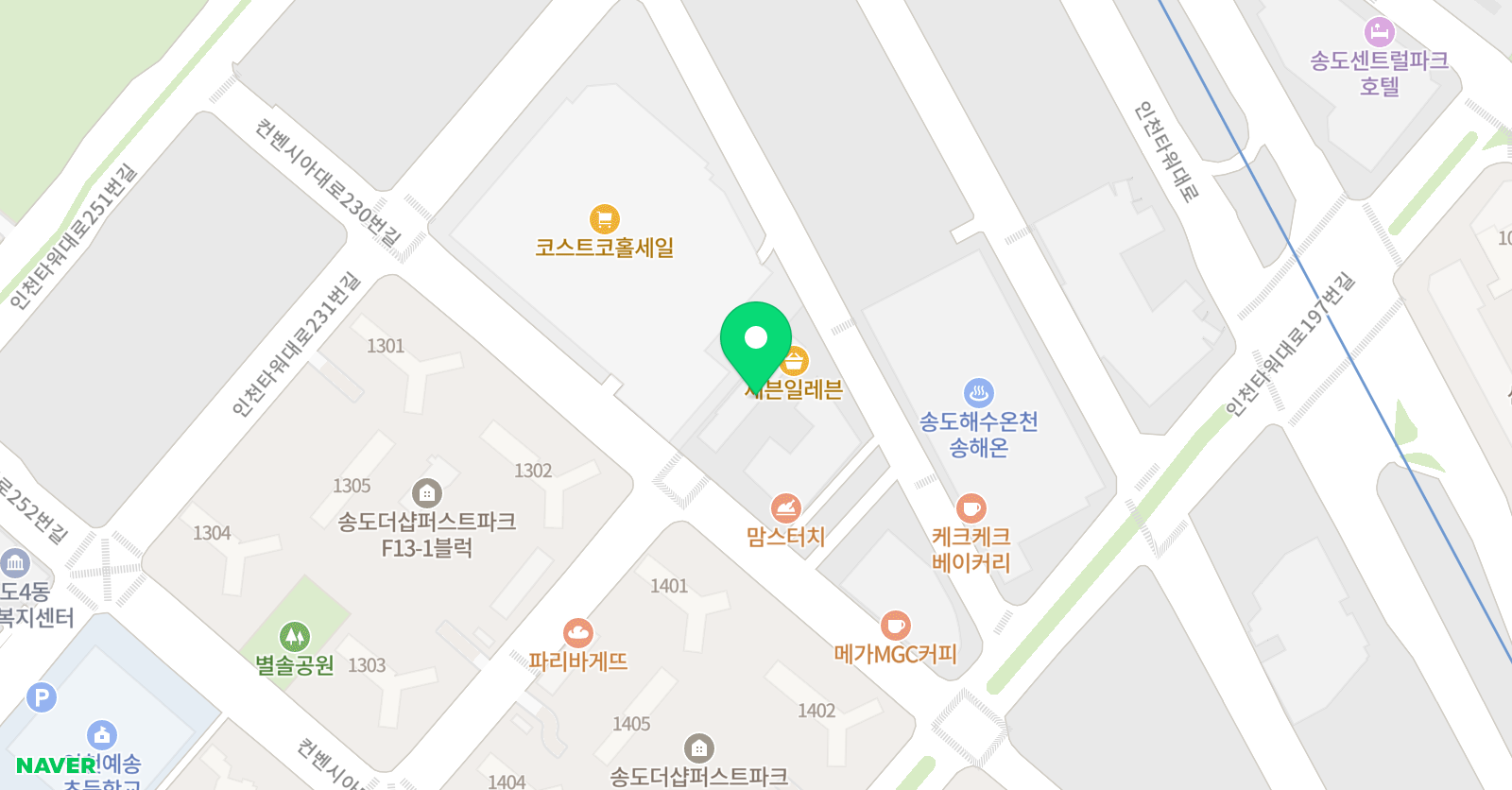 영렘브란트 송도국제도시센터 위치