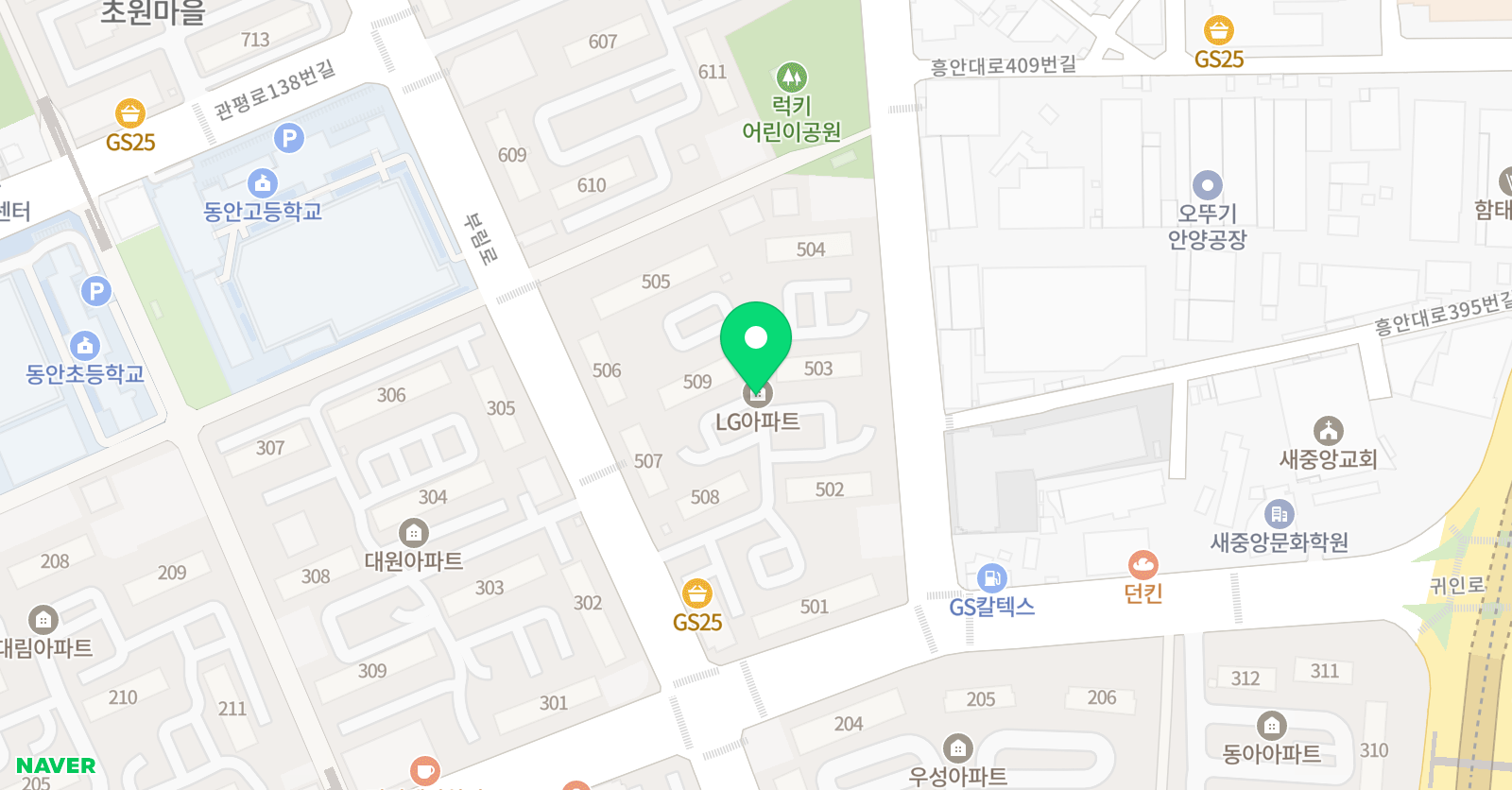 생각모자 미술교습소 유니팝 귀인센터 위치