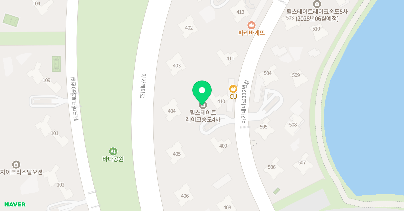 뮤엠 영어 송도힐레이크4차NEST 위치