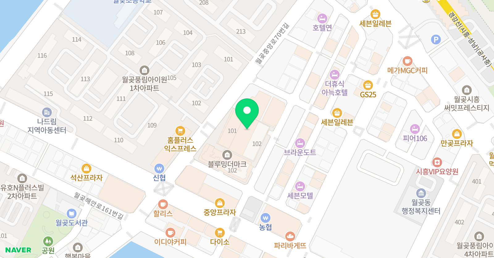 GW 영어학원 위치