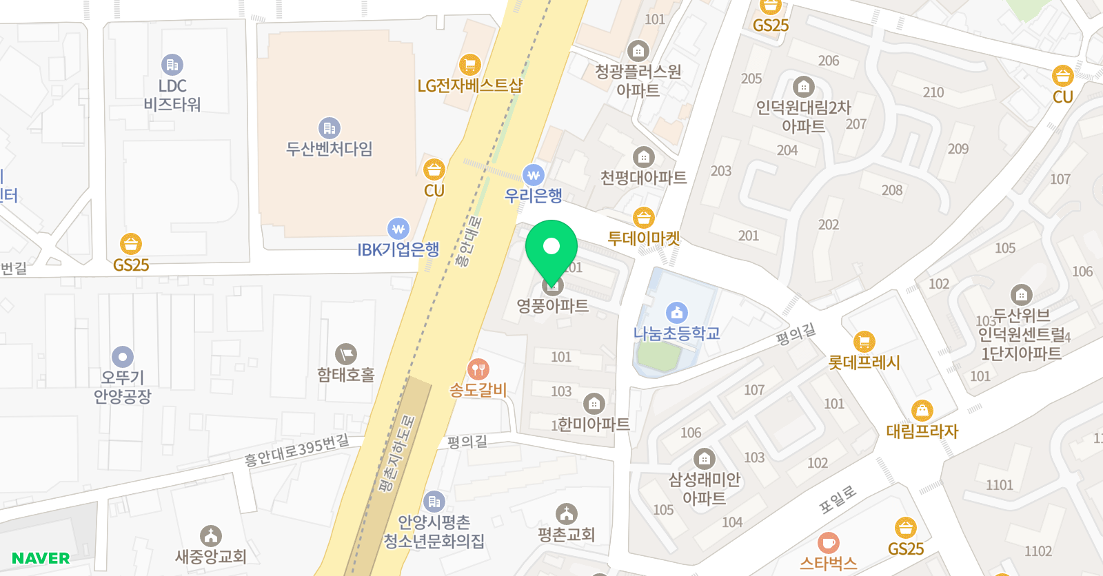 어드벤처에듀프라임 안남순우 위치
