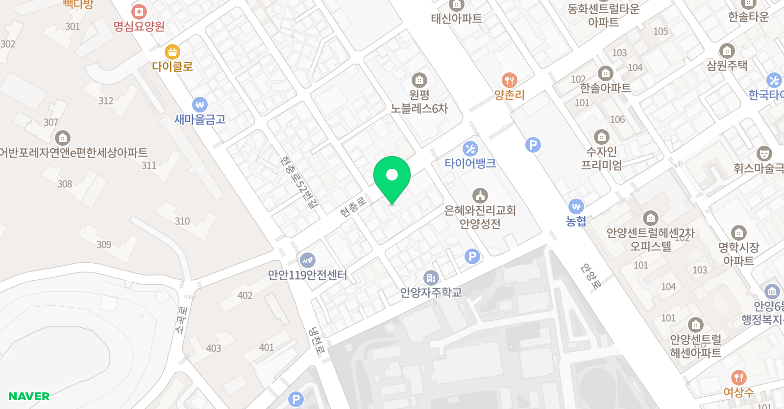 써니티영어학원 위치