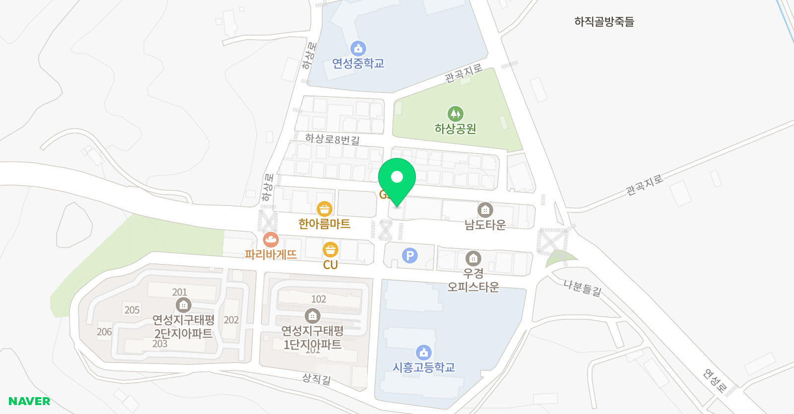 김부섭 수학학원 위치