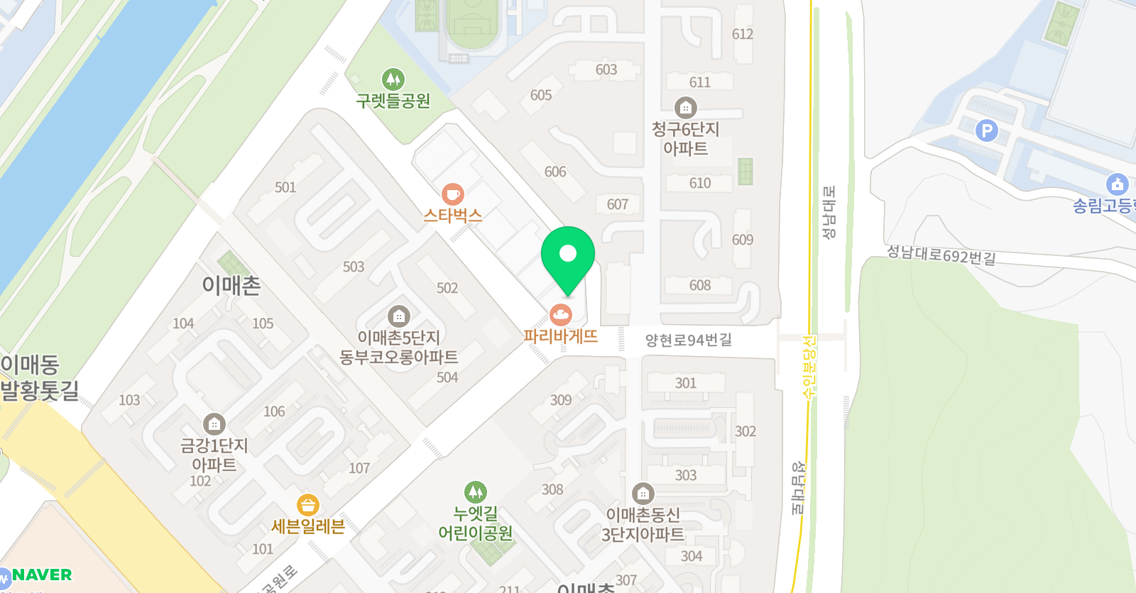 플레이팩토 이매초록 수학교습소 위치