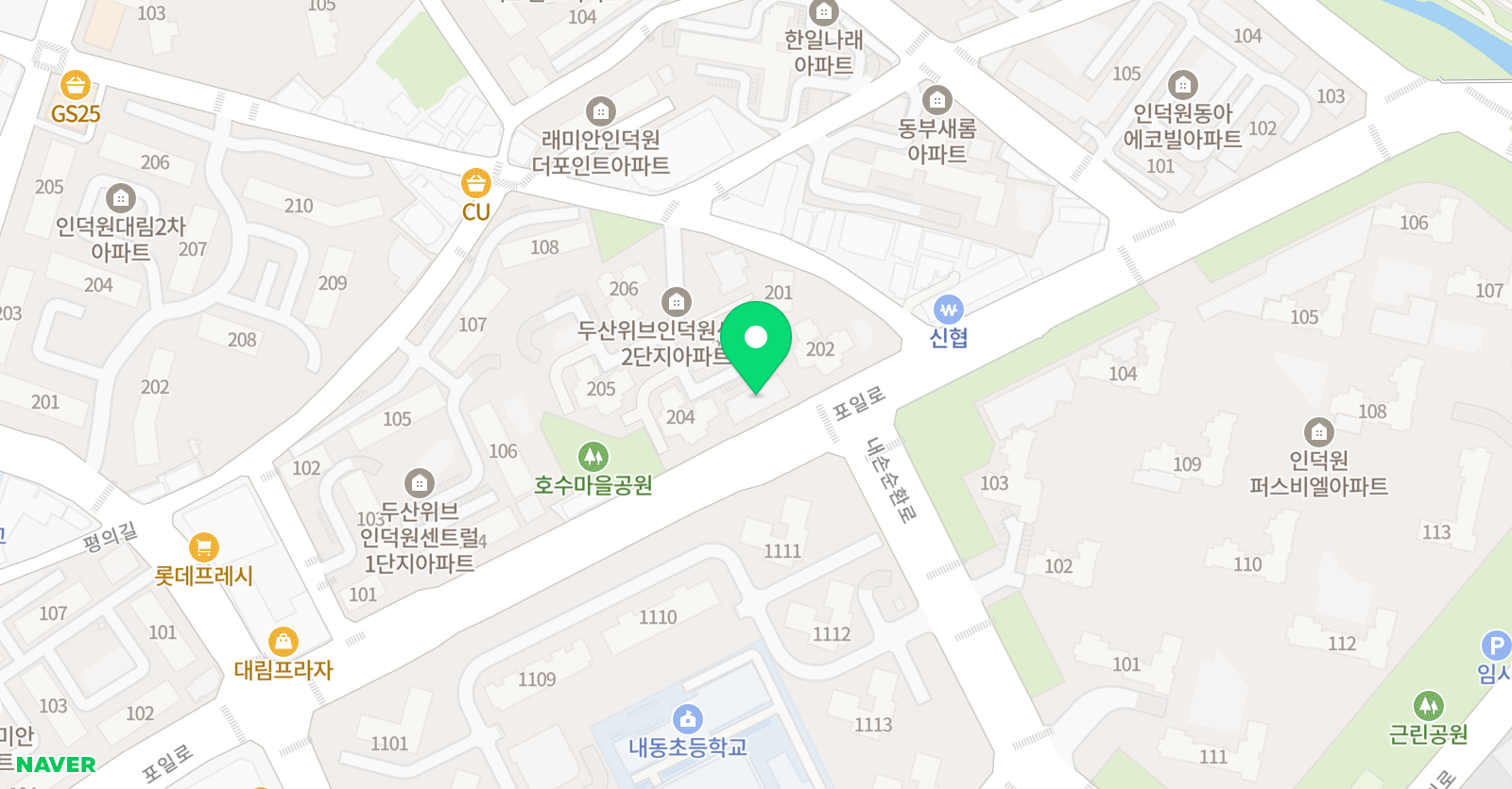 링키영어 내손두산위브센터 위치