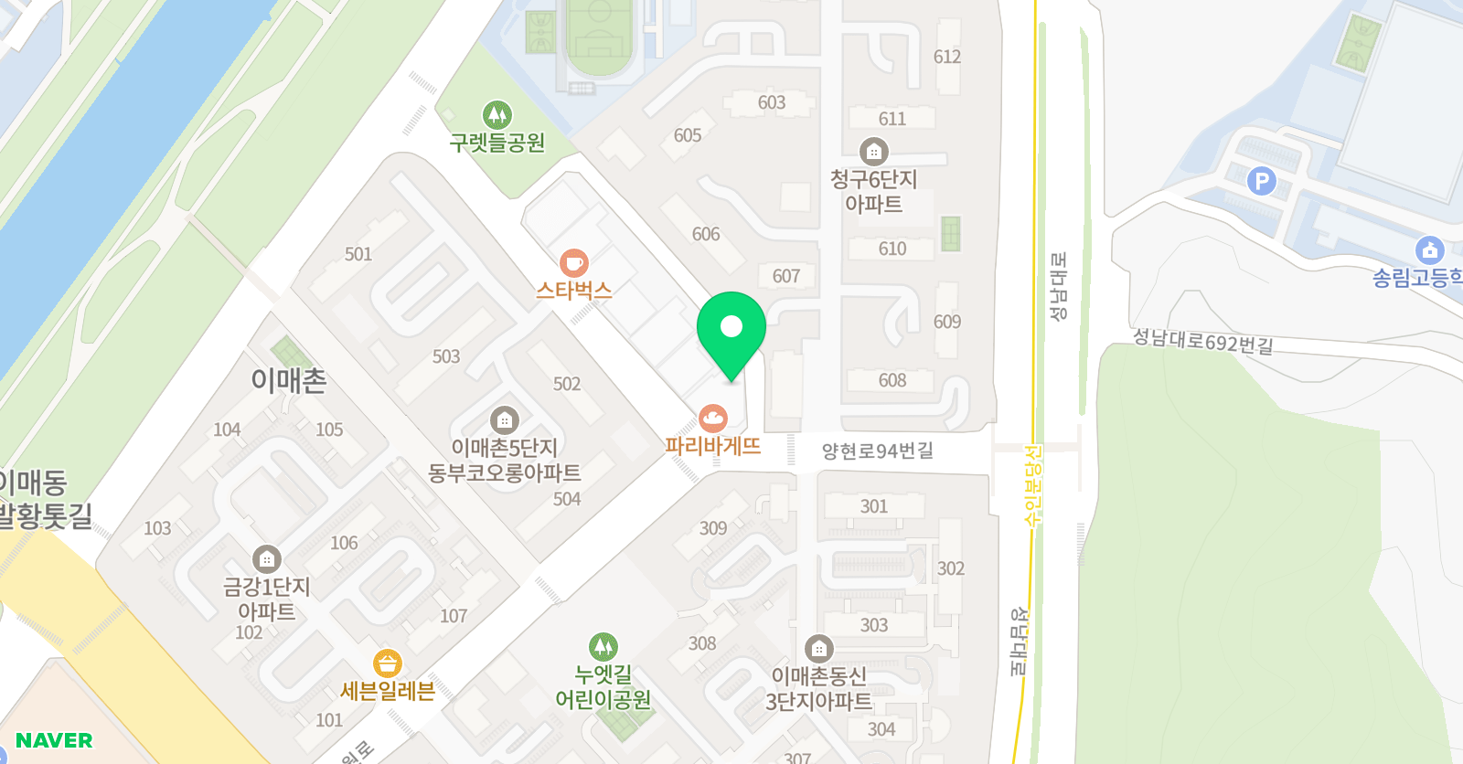 이매이클래스 영어학원 위치