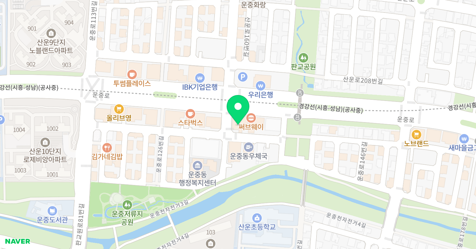 MV 국어논술학원 위치