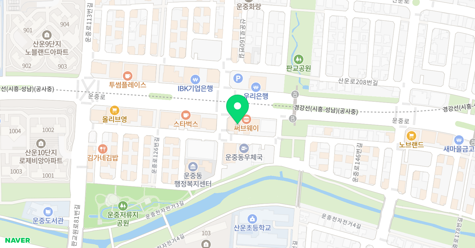 더샾 24 음악학원 위치