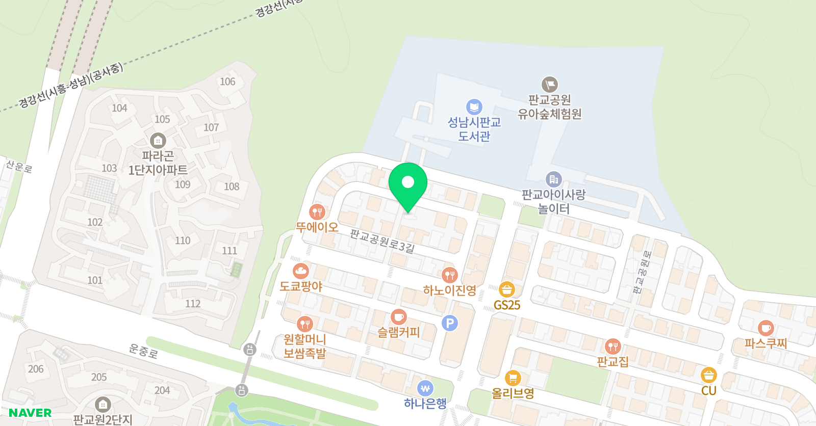 빌라로사 베이킹스튜디오 위치