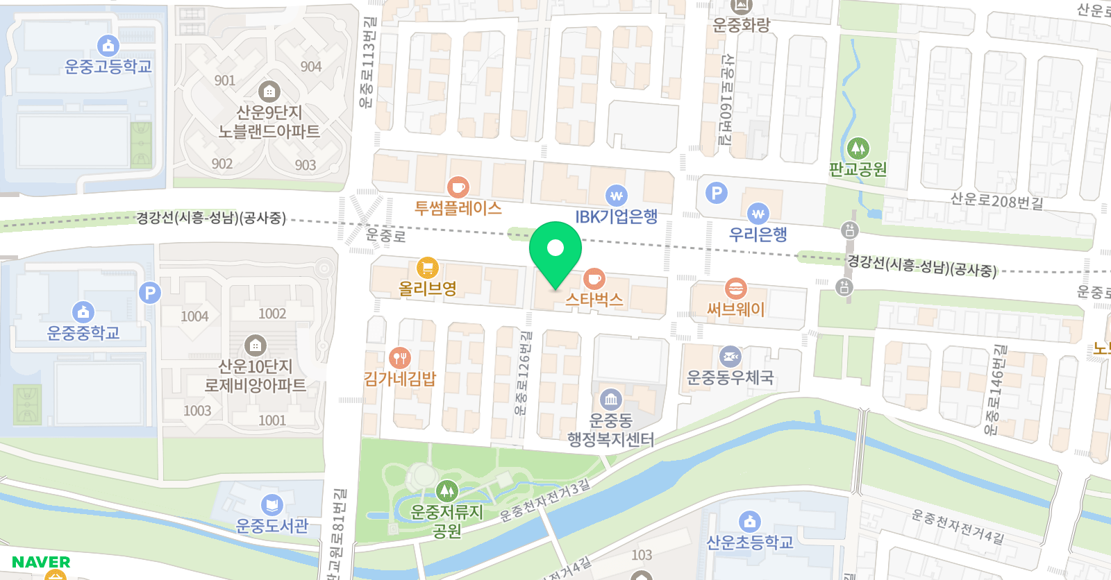 정예포럼 수학영어 위치