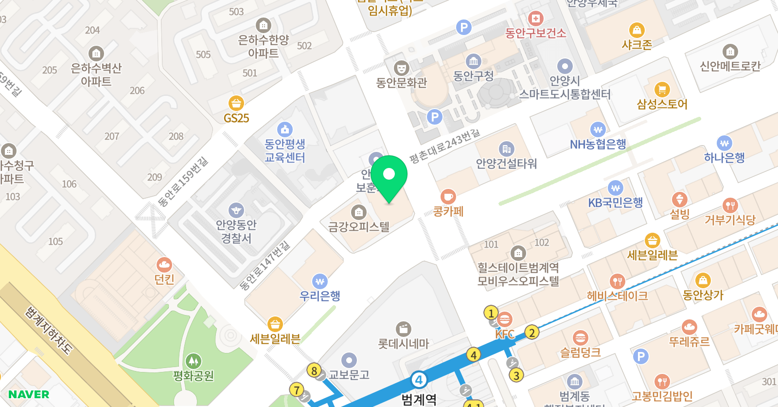 루나 체조 위치