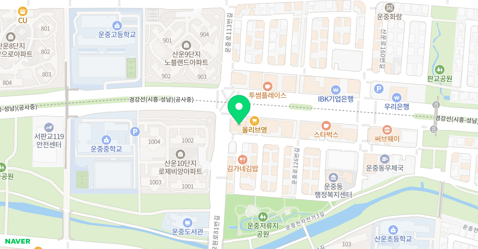 강남에듀 수학학원 위치