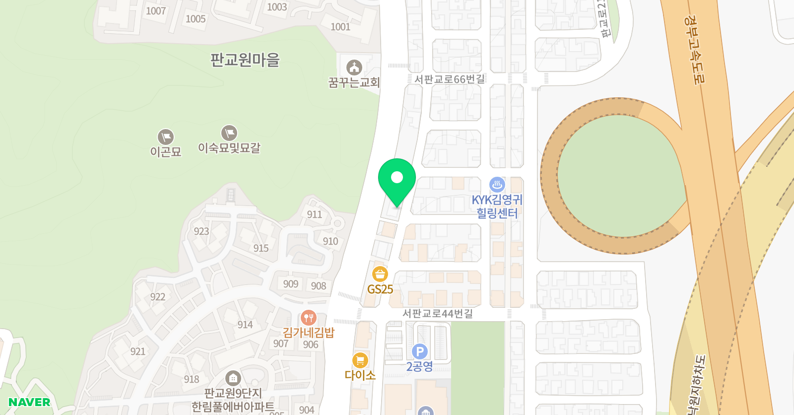 파크드피아노아트스튜디오 위치