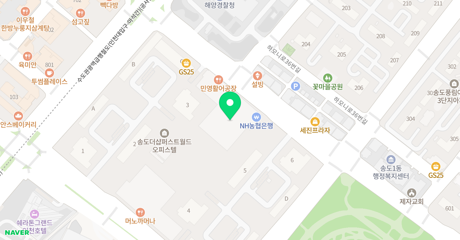 예스스포츠 아카데미 위치