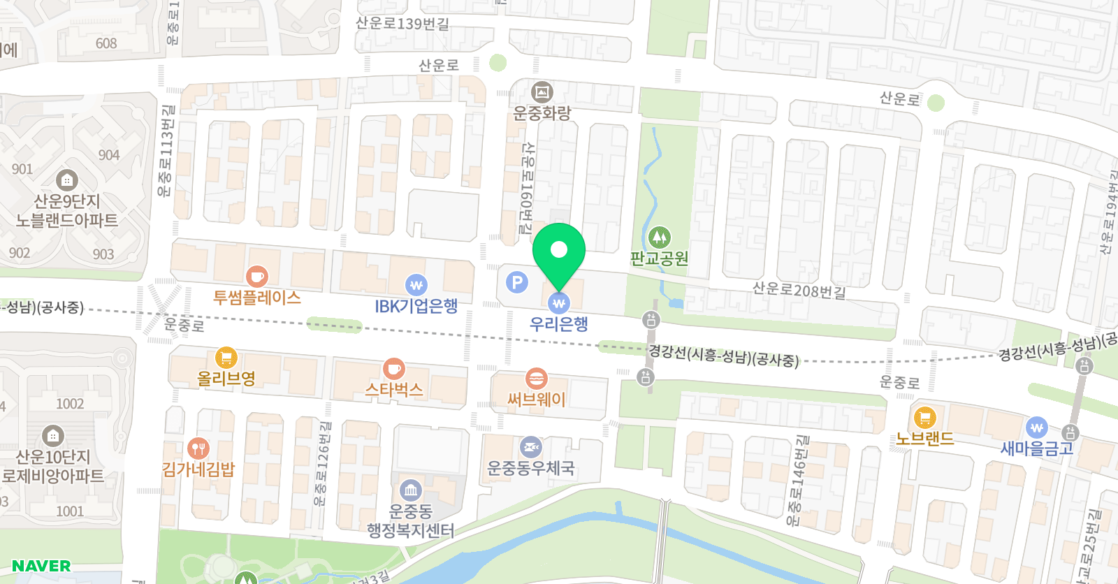 판교 ILS 영어학원 위치